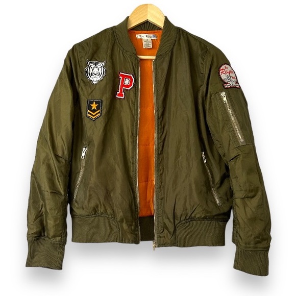 Say what bomber jacket with patches, M - Picture 1 of 5